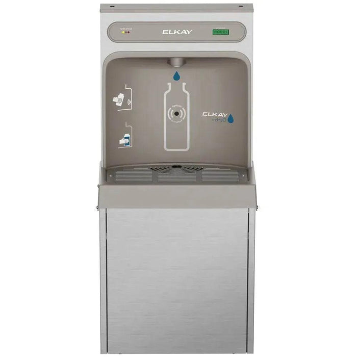 Elkay LZ8WSSSMC ezH2O® Refrigerated Surface-Mounted Bottle Filling Station – 8 GPH, Filtered, Stainless Steel - The Fountain Direct