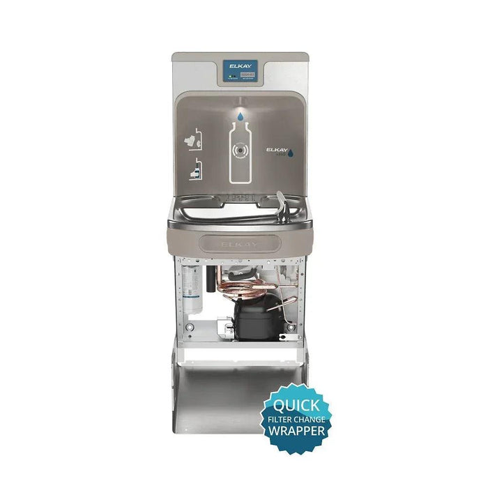 Elkay LZSDWSLK filtered bottle filling station – ADA compliant, non-refrigerated, hands-free hydration - The Fountain Direct