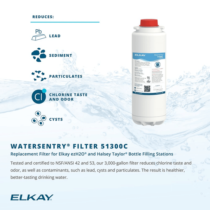 Elkay LZSG8WSSK Bottle Filler & Single ADA Cooler – Filtered, Refrigerated