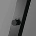 Magnus Black Freestanding Stainless Steel Outdoor Shower Panel with Foot Shower – Brushed Finish - The Fountain Direct 