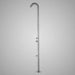 Magnus Outdoor Pool Shower Tower with Foot Shower – Freestanding 316 Stainless Steel Design - The Fountain Direct