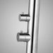 Magnus Outdoor Pool Shower Tower with Foot Shower – Freestanding 316 Stainless Steel Design - The Fountain Direct