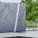 Magnus Freestanding Outdoor Shower Tower with Foot Rinse – Stainless Steel Poolside Panel - The Fountain Direct