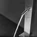 Magnus Freestanding Outdoor Shower Tower with Foot Rinse – Stainless Steel Poolside Panel - The Fountain Direct