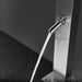 Magnus Freestanding Outdoor Shower Tower with Foot Rinse – Stainless Steel Poolside Panel - The Fountain Direct 