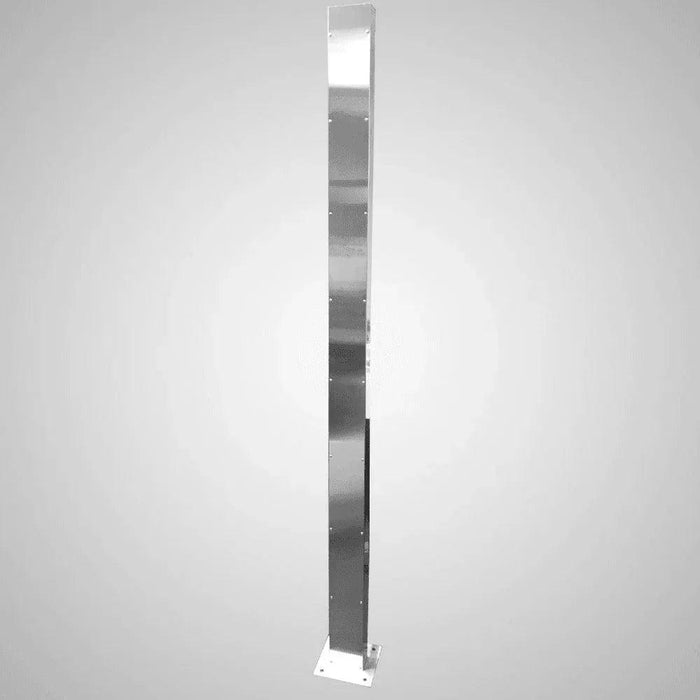 Magnus Poolside Outdoor Shower with Foot Shower – Premium 316 Stainless Steel Freestanding Tower - The Fountain Direct