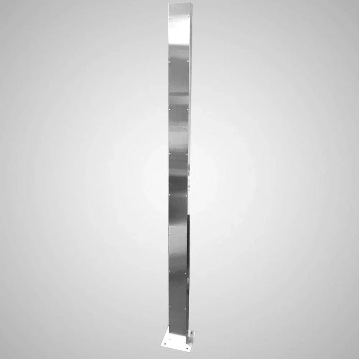 Magnus Poolside Outdoor Shower with Foot Shower – Premium 316 Stainless Steel Freestanding Tower - The Fountain Direct 