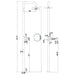 Lamez Black 316L Marine Grade Stainless Steel Outdoor Pool Shower with Hand Shower, Matte Black Finish