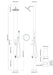 NW Showers Milan Silver ADA 316L Stainless Steel Outdoor Pool Shower with Rainfall Head, Handheld, and Foot Wash - The Fountain Direct
