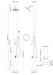Milan Silver ADA 316L Stainless Steel Outdoor Pool Shower with Rainfall Head, Handheld, and Foot Wash - The Fountain Direct 