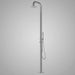 Magnus Rainfall Outdoor Shower Tower with Hand Shower – Stainless Steel Freestanding Unit - The Fountain Direct 