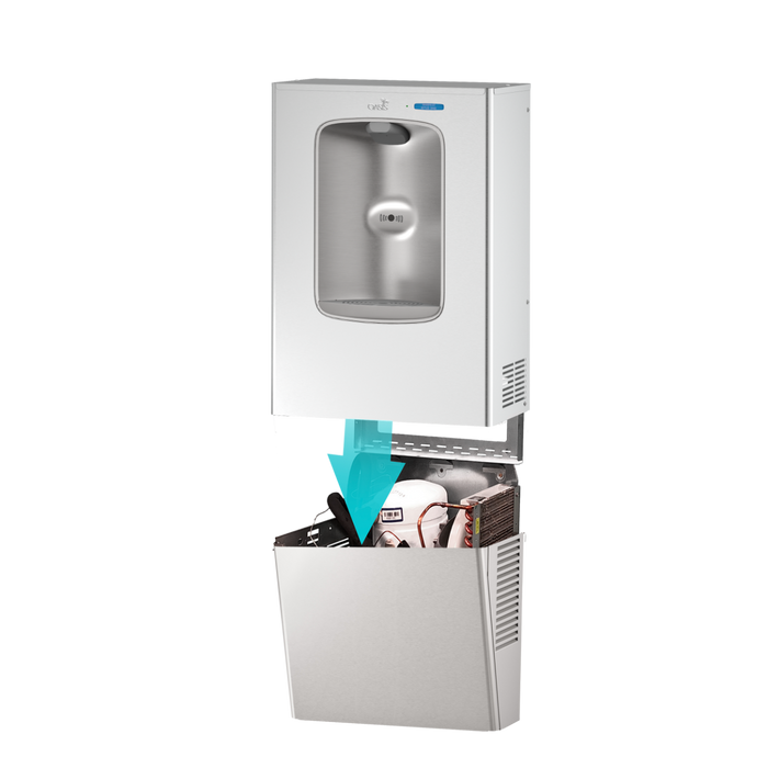 Oasis NNFEBFEZ Cooler To Filtered Bottle Filler Stainless Steel Alcove Conversion Kit (Elkay® – Non-Refrigerated