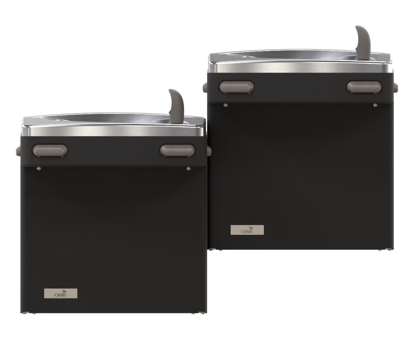Oasis PG8ACSL Bi-Level VersaCooler II Drinking Fountains, Refrigerated, Matte Black Finish – Refrigerated