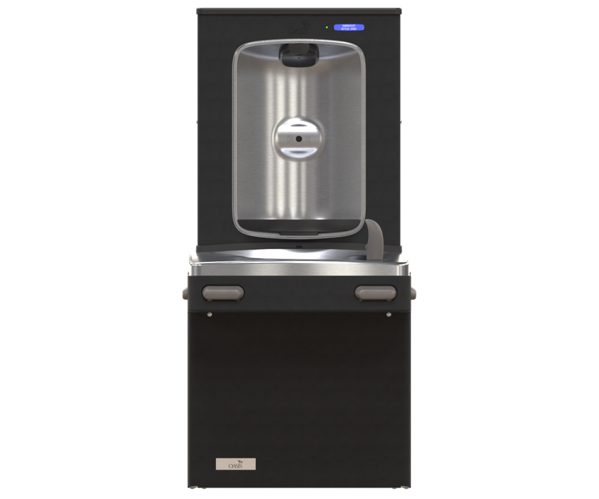 Oasis PG8FEBF VersaCooler II with Electronic Bottle Filler VersaFiller, Matte Black Finish – Refrigerated