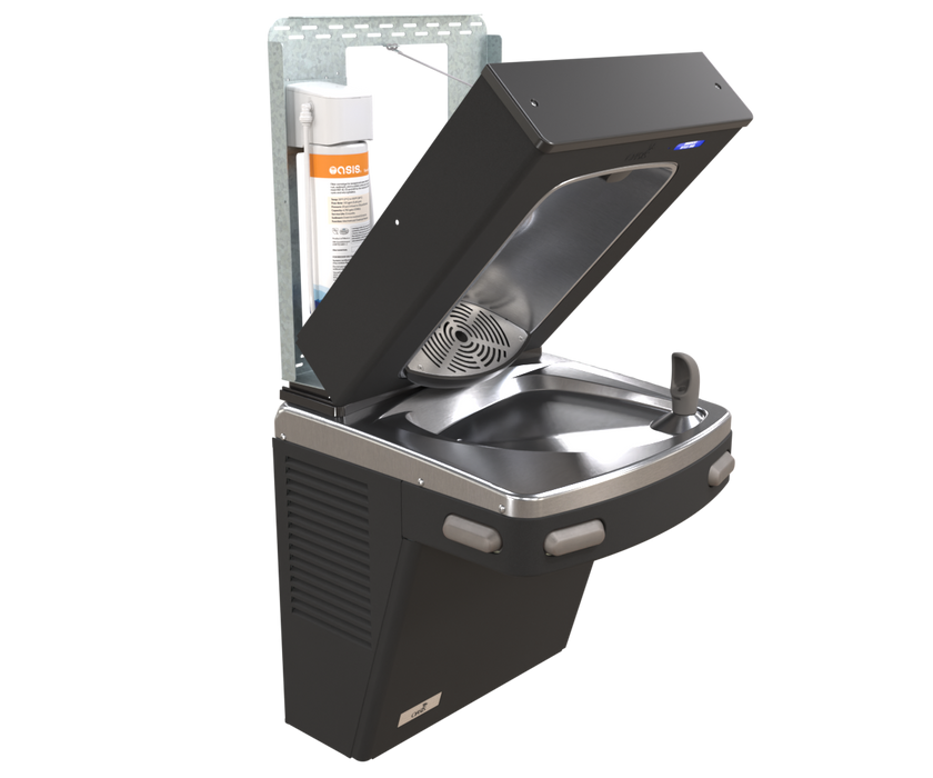 Oasis PG8FEBF VersaCooler II with Electronic Bottle Filler VersaFiller, Matte Black Finish – Refrigerated