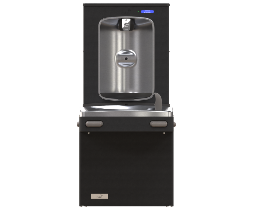 Oasis PG8FEBQ VersaCooler II with QUASAR™ VersaFiller in Stainless Steel Alcove, Refrigerated – Refrigerated