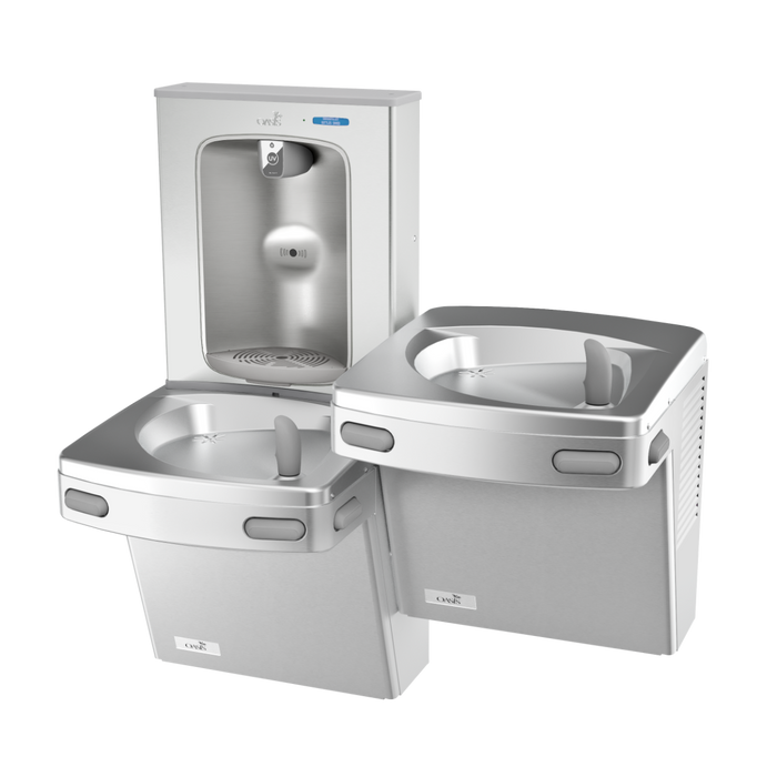 Oasis PG8EBQSL Bi-Level VersaCooler® II with QUASAR™ VersaFiller in Stainless Steel Alcove – Refrigerated