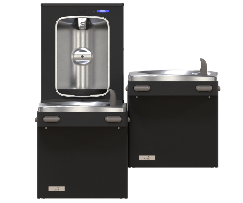 Oasis PG8FEBQSL Universal Bi-Level VersaCooler II with QUASAR™ VersaFiller in Stainless Steel – Refrigerated