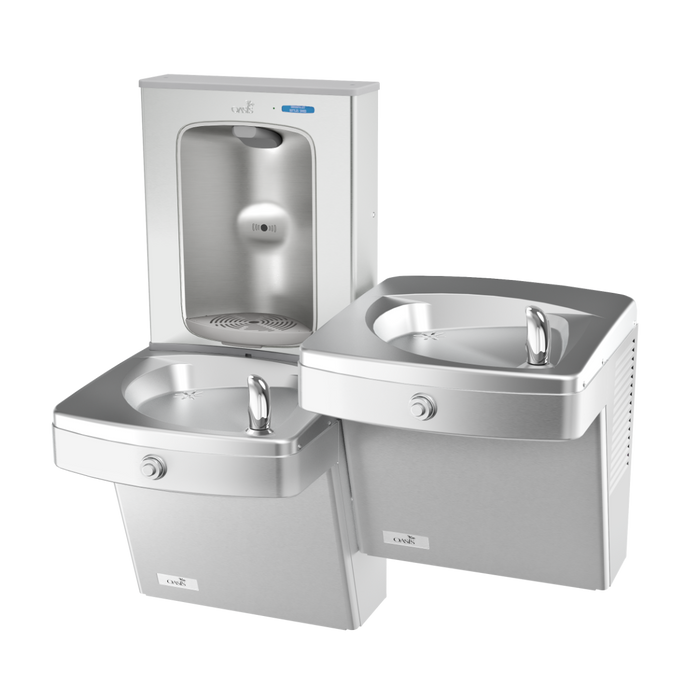 Oasis PGVFEBFSL Bi-Level Vandal Resistant VersaCooler II with Filtered Electronic Bottle Filler – Non-Refrigerated