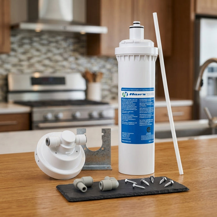 Haws 6480 – Drinking Fountain & Bottle Filling Station Filtration Kit, 3,000 gal