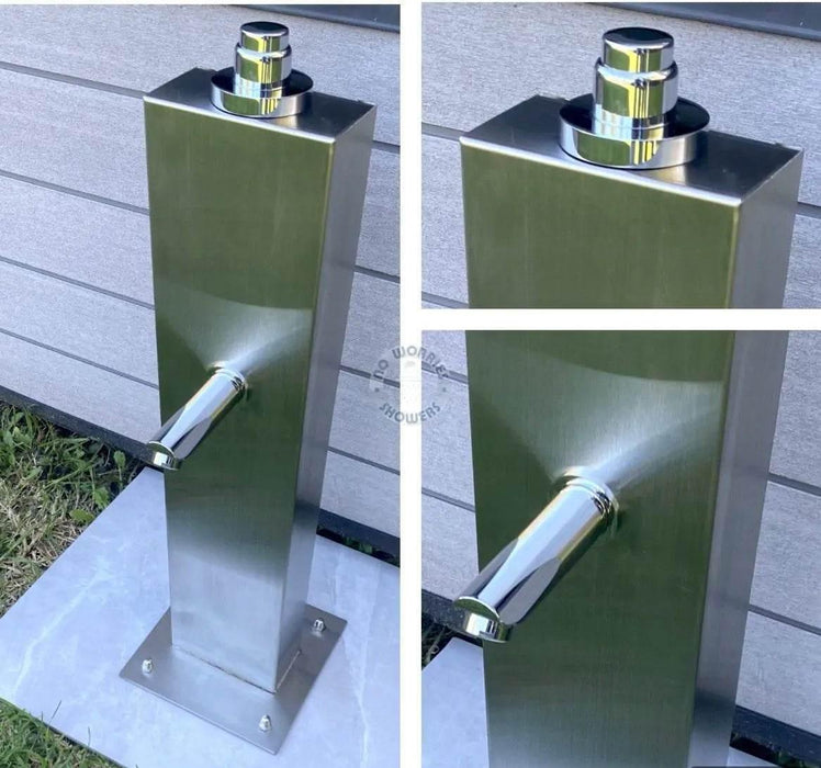 NW Showers Eco-Friendly 316L Stainless Steel Outdoor Foot Shower Station - The Fountain Direct