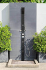 NW Showers Reno Black ADA 316L Marine Grade Stainless Steel Outdoor Pool Shower Rinse Of Shower - The Fountain Direct