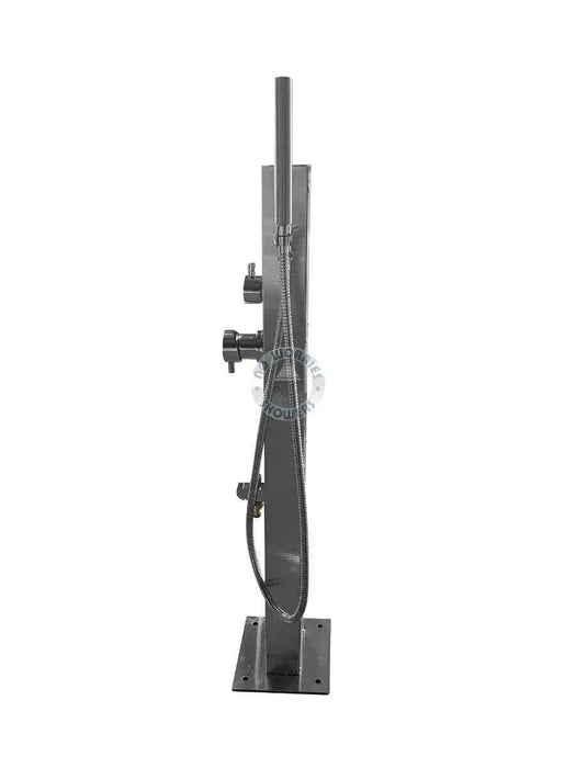 NW Showers Rio 316L Marine Grade Stainless Steel Outdoor Wash Station with Hose Bib and Hand Shower - The Fountain Direct