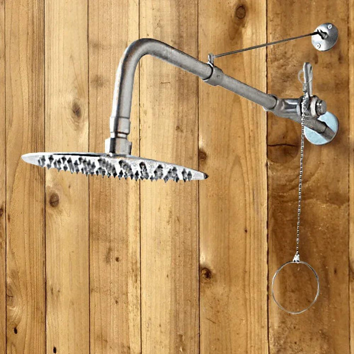 Magnus Wall-Mounted Stainless Steel Pull-Chain Shower – Wesley Collection - The Fountain Direct