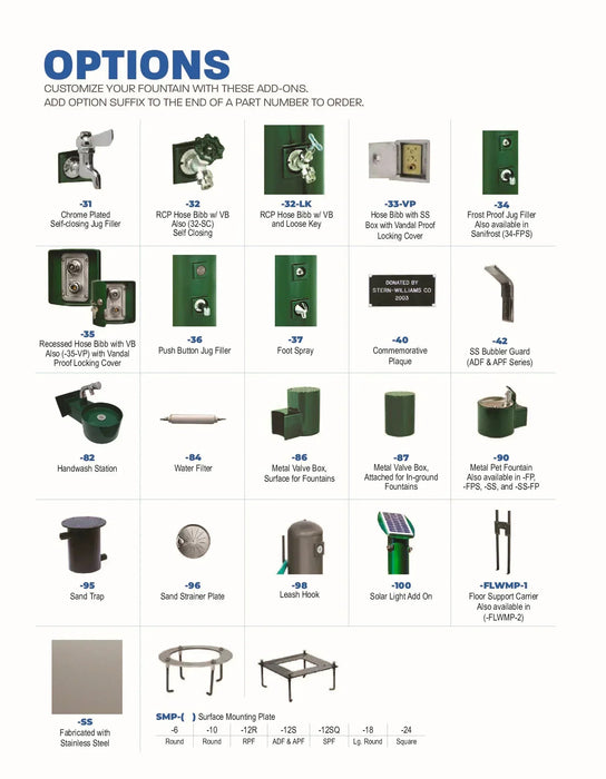 Stern-Williams 5325 Public Drinking Fountain – Vandal-Resistant