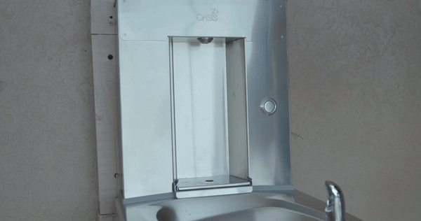 Oasis PGVDMVDBF Outdoor Vandal Resistant, Single Drinking Fountain with Outdoor Mechanical – Non-Refrigerated
