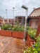 Windsor Silver Pool Shower with Handheld, Foot Wash & Rainfall Head - The Fountain Direct 